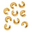 Crimp Bead Covers, 4mm, Gold Tone (144 Pieces)