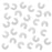 Crimp Bead Covers, Stardust Sparkle 4mm, Silver Plated (144 Pieces)