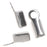 Cord Ends, Foldover For 3mm Ribbon, Silver Plated (20 Pieces)