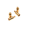 The Beadsmith Cord Ends, Barrel with Ring 10mm, Fits up to 3mm Cord, Gold Plated (4 Pieces)