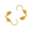 Knot Covers, Clamshell 3.7mm, 22K Gold Plated (50 Pieces)