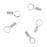 Cord Ends, Crimp Beads with Loop 2x1.7mm, Sterling Silver (10 Pieces)
