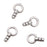 Beading Chain End Caps, Crimp Beads with Loop, Sterling Silver (2 Pieces)