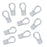 Beadalon EZ- Crimp Cord Ends,8mm, Silver Plated (10 Pieces)
