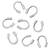 Wire & Thread Protectors, 144 Pieces, Silver Color (.019 Inch Loops)