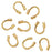 Wire & Thread Protectors, 144 Pieces, Gold Color (.019 Inch Loops)