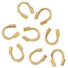 Wire & Thread Protectors, 144 Pieces, Gold Color (.019 Inch Loops)