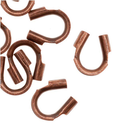 Wire & Thread Protectors, 50 Pieces, Antiqued Copper, 019 Inch Loops (10 Pieces)
