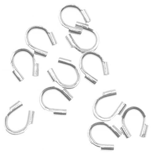 Wire & Thread Protectors, .019 Inch Loops Silver Plated (50 Pieces)