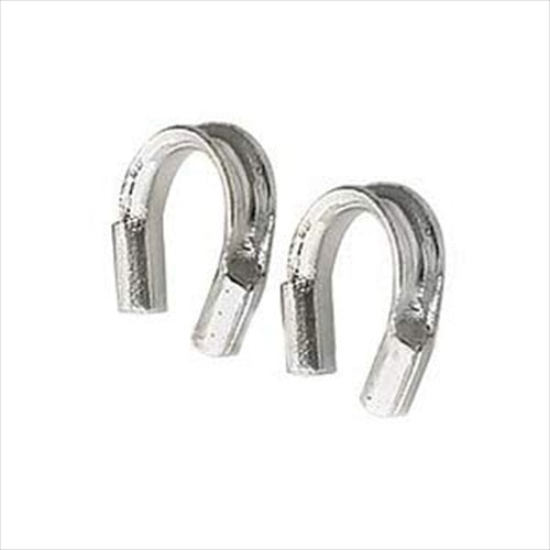 Wire & Thread Protectors, Sterling Silver , 0.019 Inch Loops (10 Pieces)