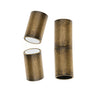 Magnetic Clasps, Tube Cord Ends Fits 6.2mm Cord, Antiqued Brass (1 Set)