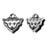 TierraCast Crimp Cord Ends, Marrakesh Triangle 17mm, Antiqued Silver (2 Pieces)