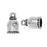 Cord End, Palace Dome 18mm, Fits 8mm Cord, Antiqued Silver, By TierraCast (2 Pieces)