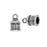 TierraCast Cord Ends, Temple Dome 14.5mm, Fits 6mm Cord, Antiqued Silver Plated (2 Pieces)