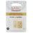 Basic Elements Crimp Tube Beads & Corrugated Crimp Covers, 2x2mm and 4mm, Gold Plated (48 Pieces)