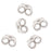 Earring Backs, Earnuts with Medium Clutch 5mm Sterling Silver (6 Pairs)