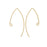 V-Shaped French Ear Wire, with Loop 36x17.5mm 14K Gold-Filled, (1 Pair)