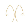V-Shaped French Ear Wire, with Loop 36x17.5mm 14K Gold-Filled, (1 Pair)