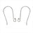 Earring Findings, Hook with Ball 16mm, Sterling Silver (2 Pairs)