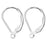 Earring Findings, Classic Leverback 16x10mm, Sterling Silver (1 Pair)