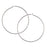 Earring Findings, Chandelier Hoop 1 Inch Diameter, Sterling Silver (1 Pair)