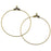 Earring Findings, Hoop Earrings with Loop 40mm Diameter, Antiqued Brass (12 pieces)