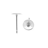 Earring Finding, Posts with 6mm Glue On Pad, Silver Plated (10 Pairs)