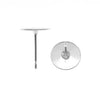 Earring Finding, Posts with 8mm Glue On Pad, Silver Plated (10 Pairs)