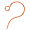 Earring Findings, Small Hooks 11mm Genuine Copper (25 Pairs)