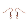 Earring Findings, Hook with Ball & Coil 19mm Antiqued Copper (12 Pairs)