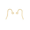 Earring Findings, French Ear Wire Hook 22mm, Gold Plated (25 Pairs)