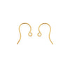 Earring Findings, French Ear Wire Hook 16mm, Gold Plated (50 Pcs)