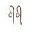 Vintaj Natural Brass, Modern French Ear Wire 20x8.5mm (3 Pairs)