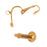 Earring Findings, Clip On Earrings with Ball 16mm, Gold Plated (2 Pairs)