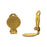 Earring Findings, Clip On Earrings with 15mm Glue On Pad, Gold Plated (3 Pairs)