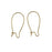 Earring Findings, Kidney Wire Hook 25mm, Antiqued Brass (10 Pairs)