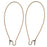 Earring Findings, Kidney Wire Hook 47mm, Antiqued Brass (10 Pairs)