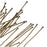 Head Pins, 3 Inches Long and 21 Gauge Thick, Antiqued Brass (25 Pieces)