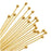 Head Pins, with Ball Head 2 Inches Long and 21 Gauge Thick, 22K Gold Plated (20 Pieces)