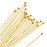 Head Pins, with Ball Head 1.5 Inches Long and 22 Gauge Thick, 22K Gold Plated (20 Pieces)