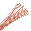 Genuine Copper Head Pins - 22 Gauge Thick 2 Inches Long (24 Pieces)