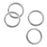 Sterling Silver Split Rings 6mm (6 pcs)