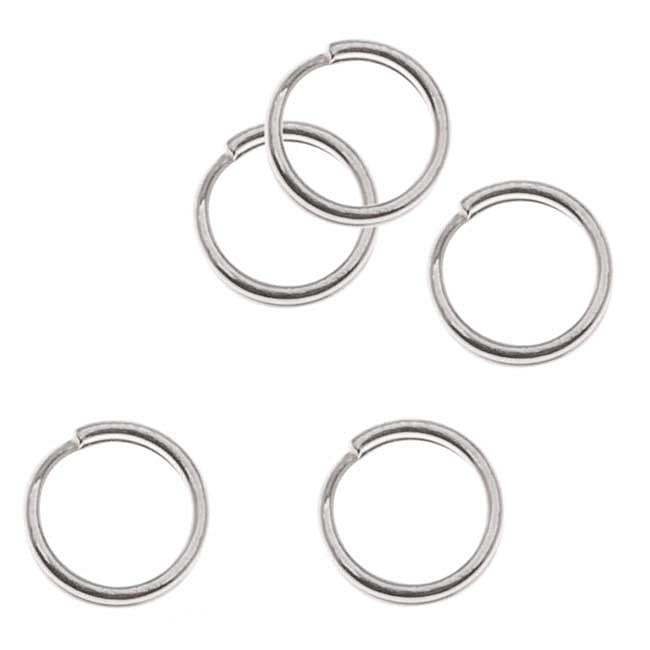 Sterling Silver Split Rings 5mm (10 pcs)