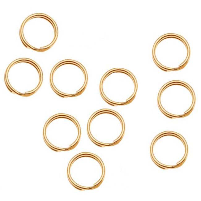 14K Gold-Filled Split Rings 4.5mm (10 pcs)