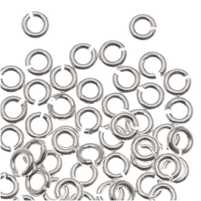 Sterling Silver Open Jump Rings 2.5mm 22 Gauge (20 pcs)