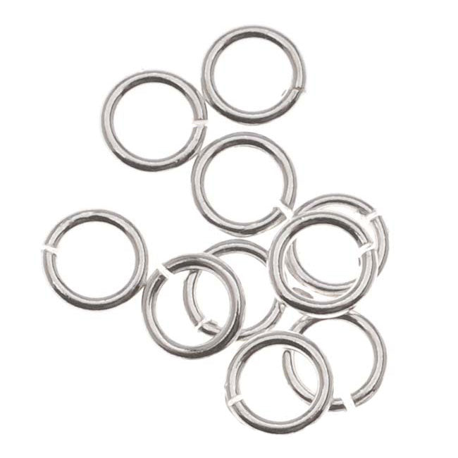 Sterling Silver Open Jump Rings 4mm 22 Gauge (20 pcs)