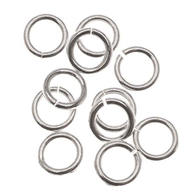 Sterling Silver Open Jump Rings 4mm 21 Gauge (20 pcs)