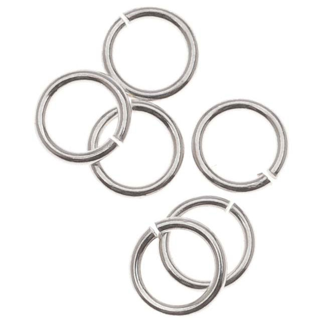 Sterling Silver Open Jump Rings 5mm 21 Gauge (10 pcs)
