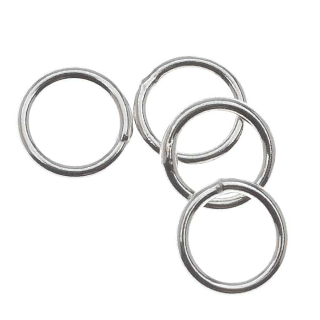 Sterling Silver Closed Jump Rings 6mm 20 Gauge (10 pcs)