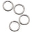 Sterling Silver Open Jump Rings 6mm 18 Gauge (10 pcs)